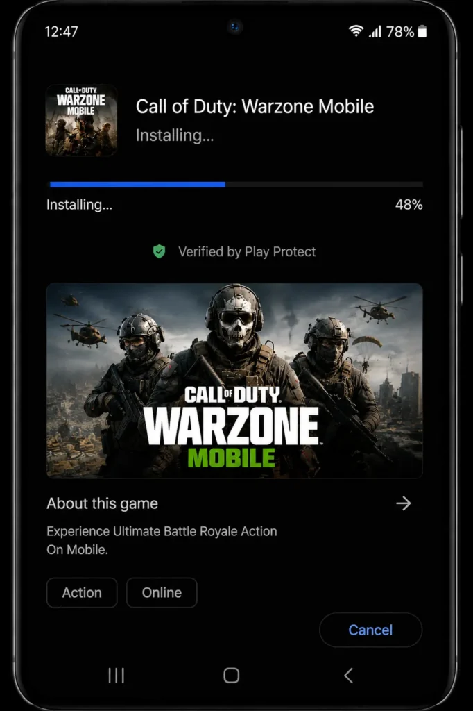 how to install warzone mobile step 5